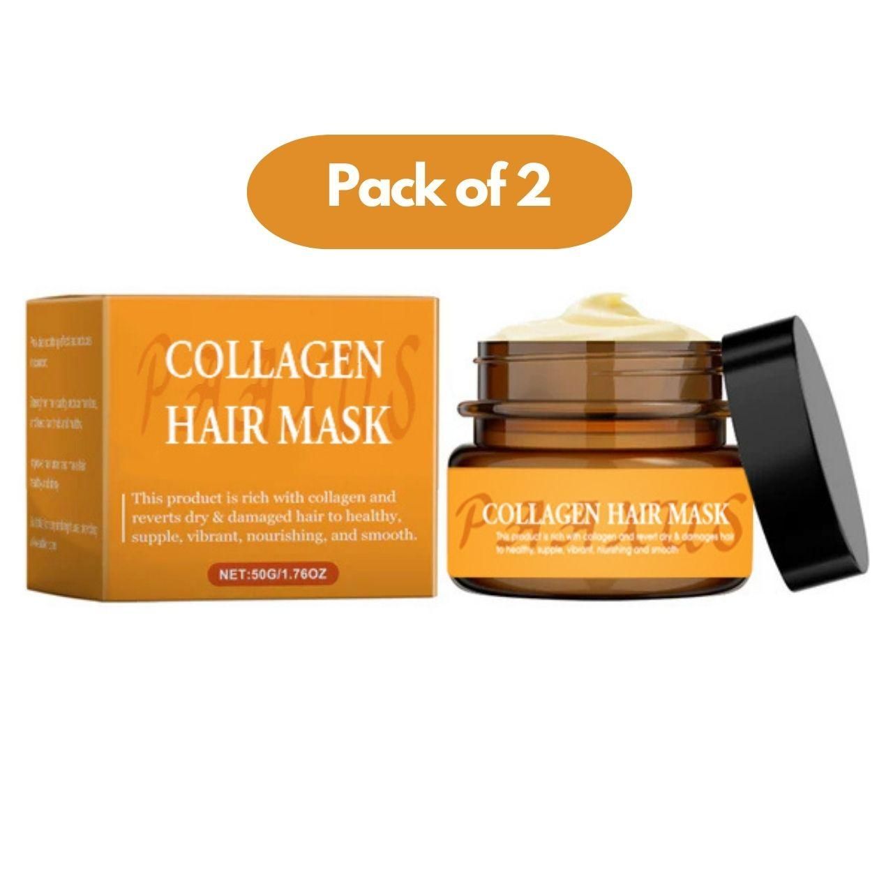 Collagen Hair Mask 100 gm (Pack of 2) – Deep Moisturizing Treatment for Smooth & Shiny Hair